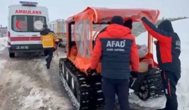 Gaziantep’te AFAD ekipleri hamile kadın için seferber oldu!