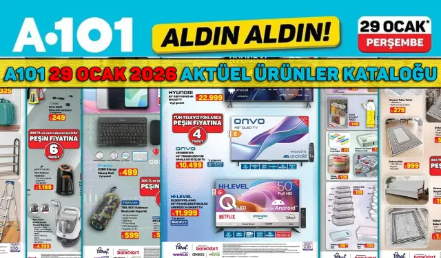 29 Ocak 2026 A101 yeni aktüel kataloğu! A101'de Bu hafta neler var, hangi ürünler indirimde?