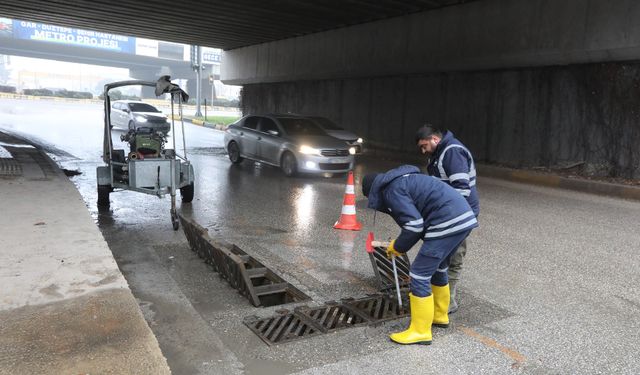 Gaziantep’te, yoğun yağışa karşı önlem alındı