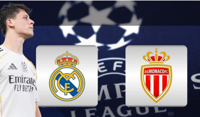 CANLI YAYIN Real Madrid–Monaco maçı, Arda Güler ilk 11’de mi, Canlı Real Madrid–Monaco maçı şifresiz nereden izlenir?
