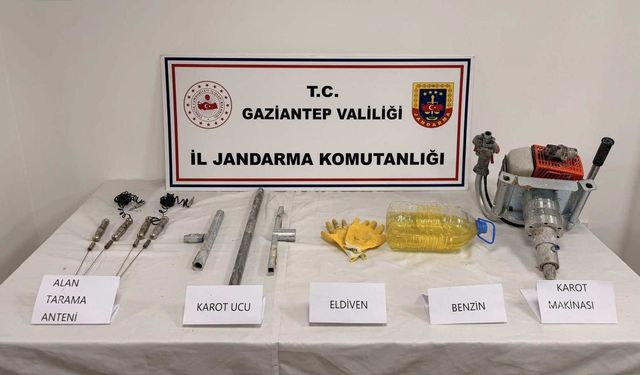 Gaziantep’te tarihi eser kaçakçılığı ve kaçak kazıya baskın
