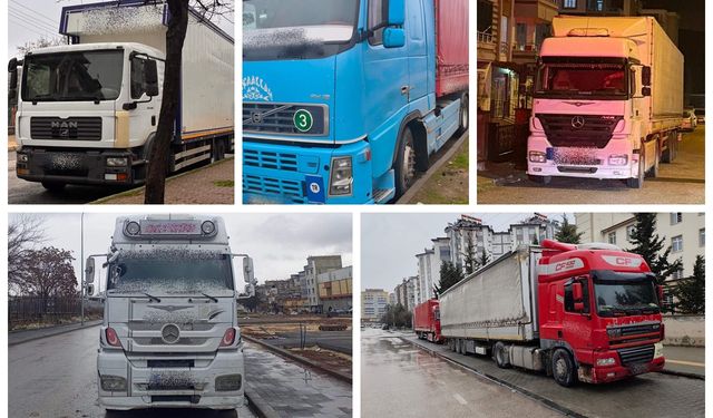 Gaziantep’te ağır vasıta araçlara yaklaşık 1 milyon TL ceza!