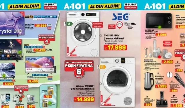 A101 18 Şubat 2026 Aktüel Ürünler Kataloğu Yayında: A101 Aldın Aldın Bu Hafta İndirimli Ürünler Neler?