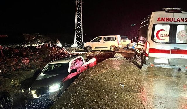 Şanlıurfa'da kamyonet şarampole devrildi: Yaralılar var!