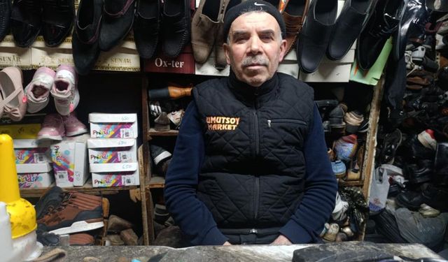 Gaziantep’in komşu ilinde 38 yıllık usta eski ayakkabılara yeniden hayat veriyor!