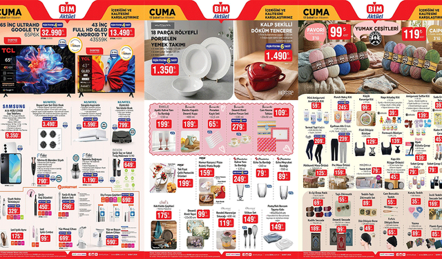 BİM’de bu cuma neler var? 13 Şubat 2026 aktüel ürünler belli oldu