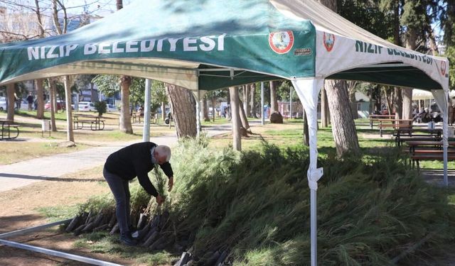 Nizip'te Ücretsiz 15 Bin Fidan Dağıtımı