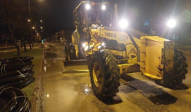 Kahramanmaraş’ta yağış sonrası bozulan yollara anında müdahale