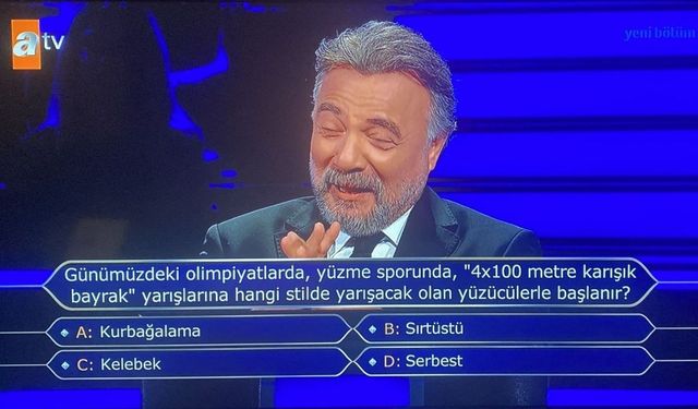 Yaz Olimpiyatları’nda bayrak yarışında her takımda kaç sporcu koşar? Kim Milyoner Olmak İster’de sorulan sorunun cevabı