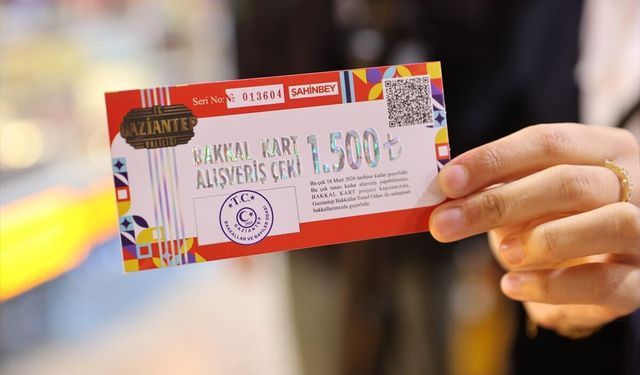 Gaziantep'te ihtiyaç sahibi aileler "Bakkal Kart" projesiyle destekleniyor