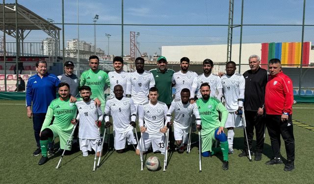 Şahinbey Ampute futbol takımı çeyrek finalde!