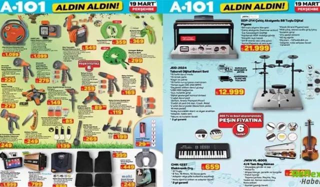 A101 19 Mart 2026 Bugün  Aldın Aldın Yeni Kataloğu Yayınlandı: TV’den Elektrikli Bisiklete Dev Liste