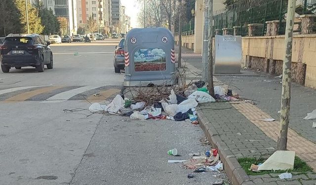Gaziantep’te bu görüntü mide bulandırdı! Her yer çöp…
