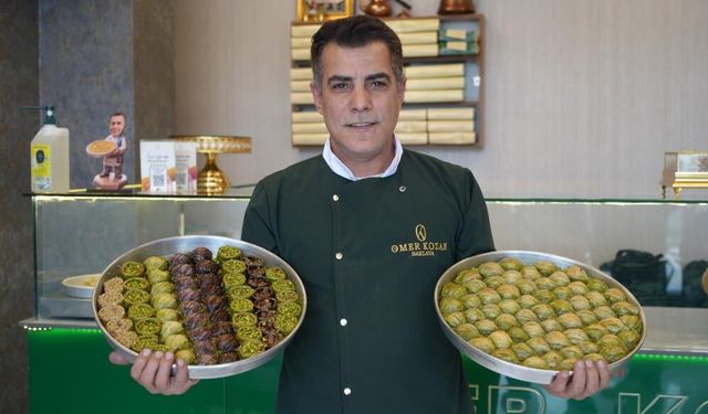 Gaziantep'te baklavacılarda bayram yoğunluğu! Üretim zirveye çıktı