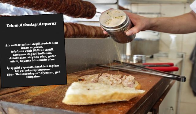 Gaziantep’te çok konuşulacak ‘Eleman aranıyor’ ilanı!