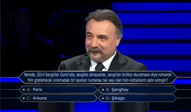 Kim Milyoner Olmak İster 2014 Sevgililer Günü Sorusu Nedir, Sevgilisi Olmayanlar Tek Sayı Koltukları Nerede Satın Aldı?