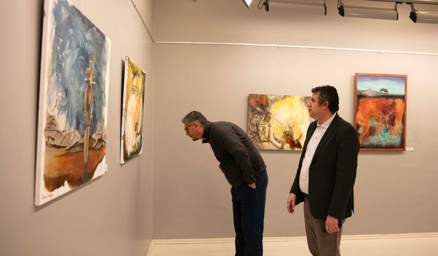Ressam Bünyamin Ağbal SANKO Sanat Galerisi’nde sergi açtı