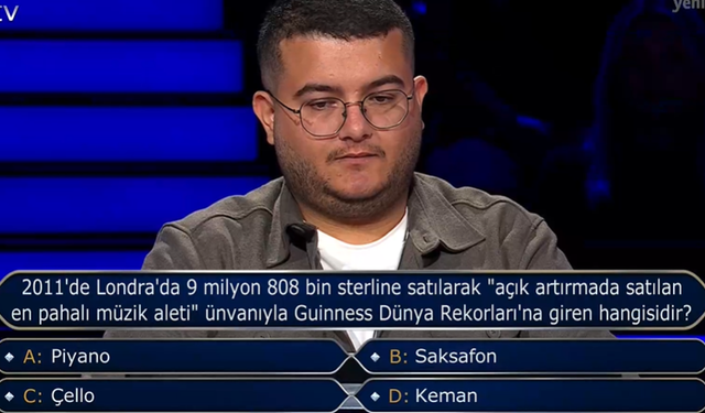 2011’de Londra’da 9 milyon 808 bin sterline satılan açık artırmada en pahalı müzik aleti hangisi?