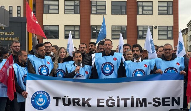 Gaziantep’te düşük promosyona bir tepki de Türk Eğitim Sen’den