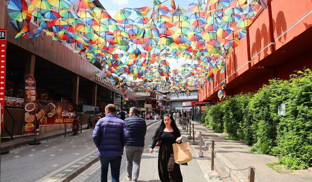 Turistlerin ilgi odağı olmuştu! Renkli sokağı fırtına vurdu...