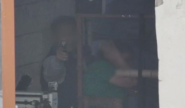 Gaziantep'teki rehine olayı dron kamerasında!