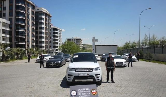 Şanlıurfa merkezli "change" araç operasyonu gerçekleşti: 2 tutuklama