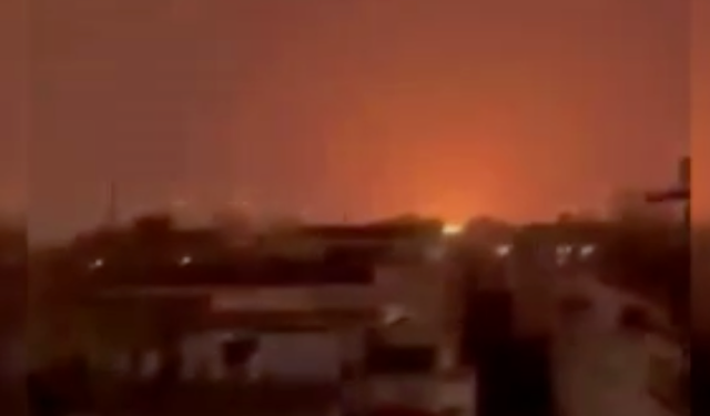 İran balistik füzeyle İsrail'i vurdu: O anlar kameralara yansıdı