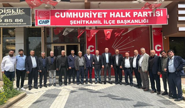 CHP Şehitkamil İlçe Başkanı istifa etti, vekiller ziyarete gitti! Yönetimle buluştular…