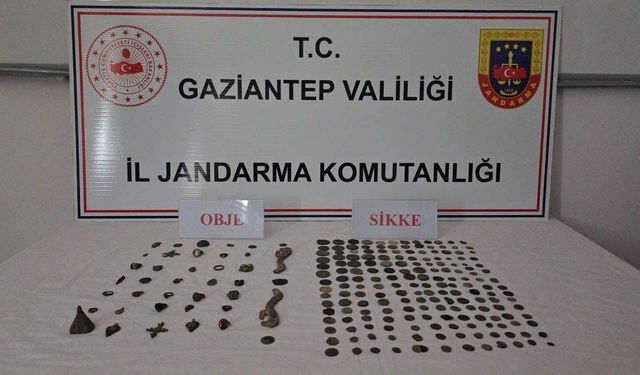 Gaziantep'te şok operasyon! Tarihi eser kaçakçısı suçüstü yakalandı