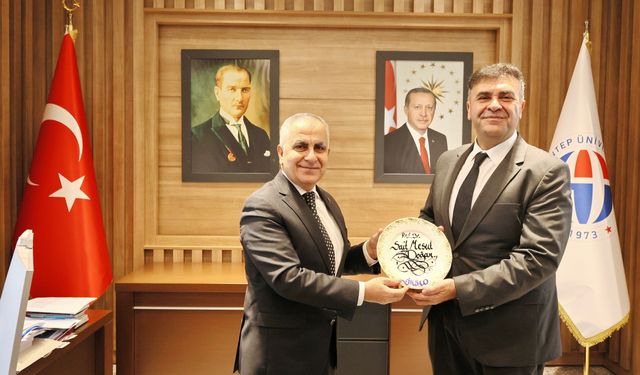 Gaziantep önemli kongreye hazırlanıyor! Rektör Doğan, İKSAD Başkanı Emek’i ağırladı