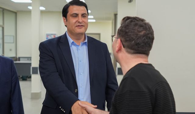Umut Yılmaz, Şehitkamil Belediyesi personeli ile bayramlaştı
