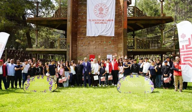 Gaziantep'te 223 yıllık hayır şartı kapsamında öğrenciler kamp yaptı!