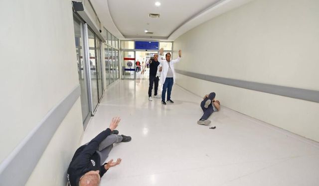 Gaziantep’te 'pembe kod' tatbikatı nefes kesti! Gerçeği aratmadı… (VİDEO HABER)