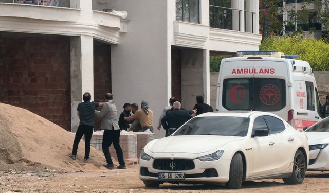 Şantiye savaş alanına döndü! Sopalar, yumruklar havada uçuştu