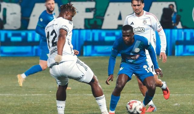 Çaykur Rizespor: 2 - Beşiktaş: 2 (Maç Özeti)