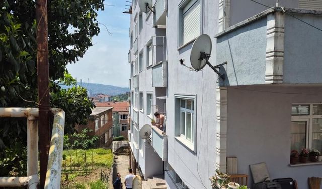 Doğal gaz borusuna asılı halde bulundu
