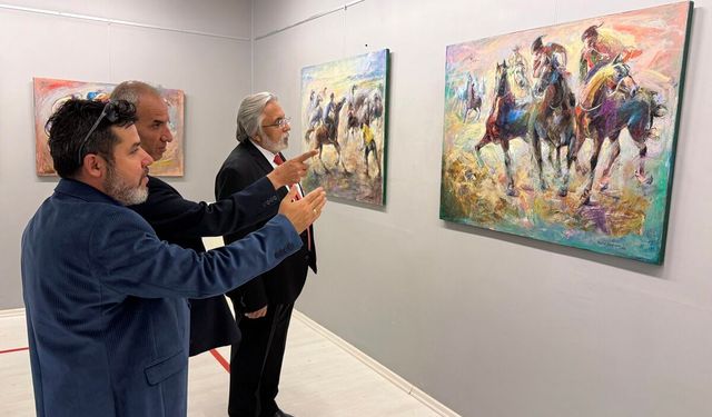 Vahid Novruzov Sanko Sanat Galerisi’nde sergi açtı