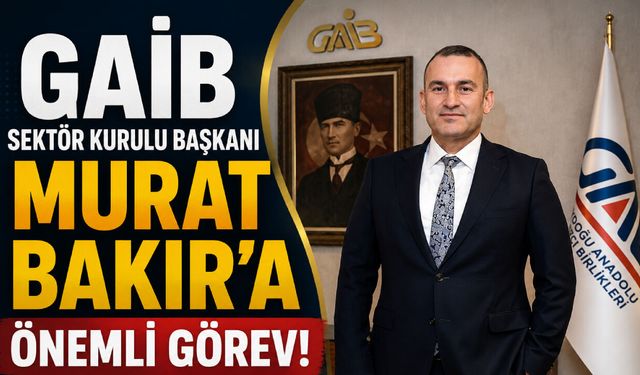 GAİB Sektör Kurulu Başkanı Murat Bakır’a önemli görev!