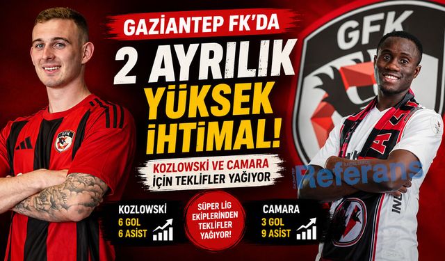 Gaziantep FK’da 2 ayrılık yüksek ihtimal! Teklifler yağıyor
