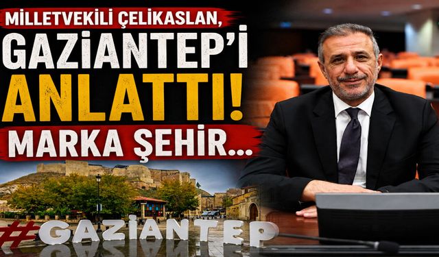 Milletvekili Çelikaslan, Gaziantep’i anlattı! Marka Şehir…