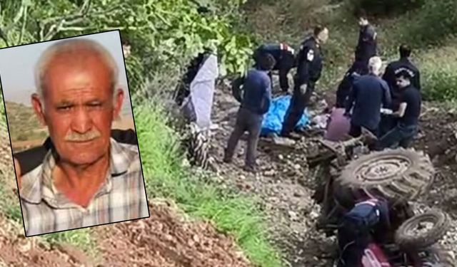 Gaziantep'te yaşlı adamın acı sonu! Devrilen traktörün altında can verdi...