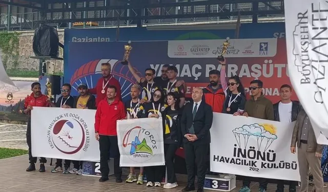 Gaziantep'te Türkiye Yamaç Paraşütü Hedef Yarışması sona erdi!