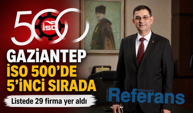 Gaziantep İSO 500’de 5’inci sırada