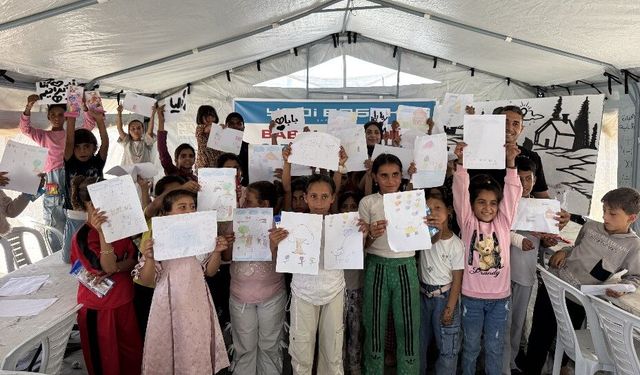 Yedi Başak’tan Gazzeli çocuklara umut olacak sergi! Gazze’nin Çocuklarından Yarım Kalan Çizgiler...