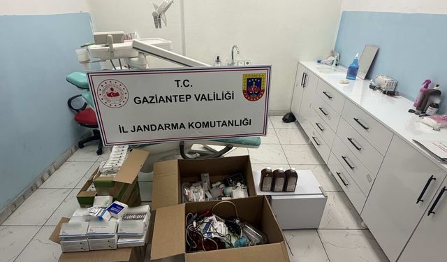 Gaziantep'te ruhsatsız diş kliniğine şok operasyon! Vatandaşın sağlığıyla oynayanlara geçit yok