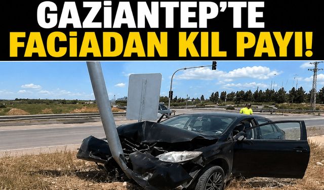 Gaziantep’te faciadan kıl payı! İşte o anlar…