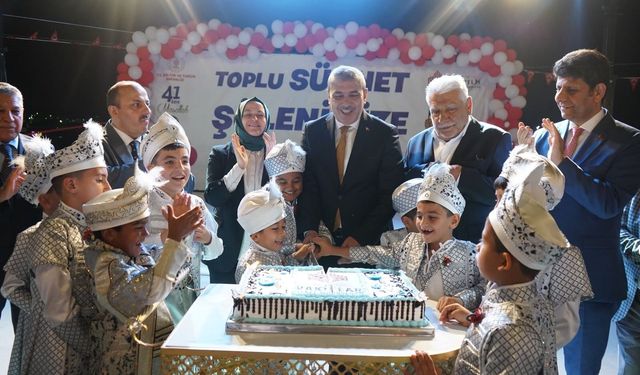 Gaziantep’te Vakıf Geleneği yaşatılıyor! 41 çocuk sünnet oldu