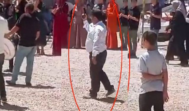 Gaziantep'te düğün magandası muhtar! Havaya ateş açtı