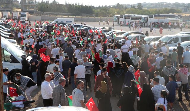 "Filistin Konvoyu" Gaziantep'e ulaştı
