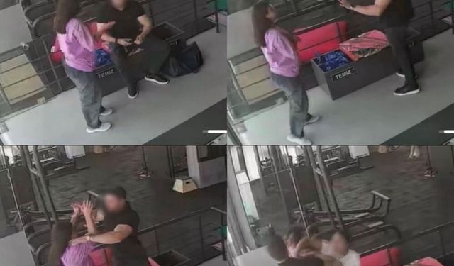 Spor salonunda kadın işletmeciye saldırı! O anlar kamerada…